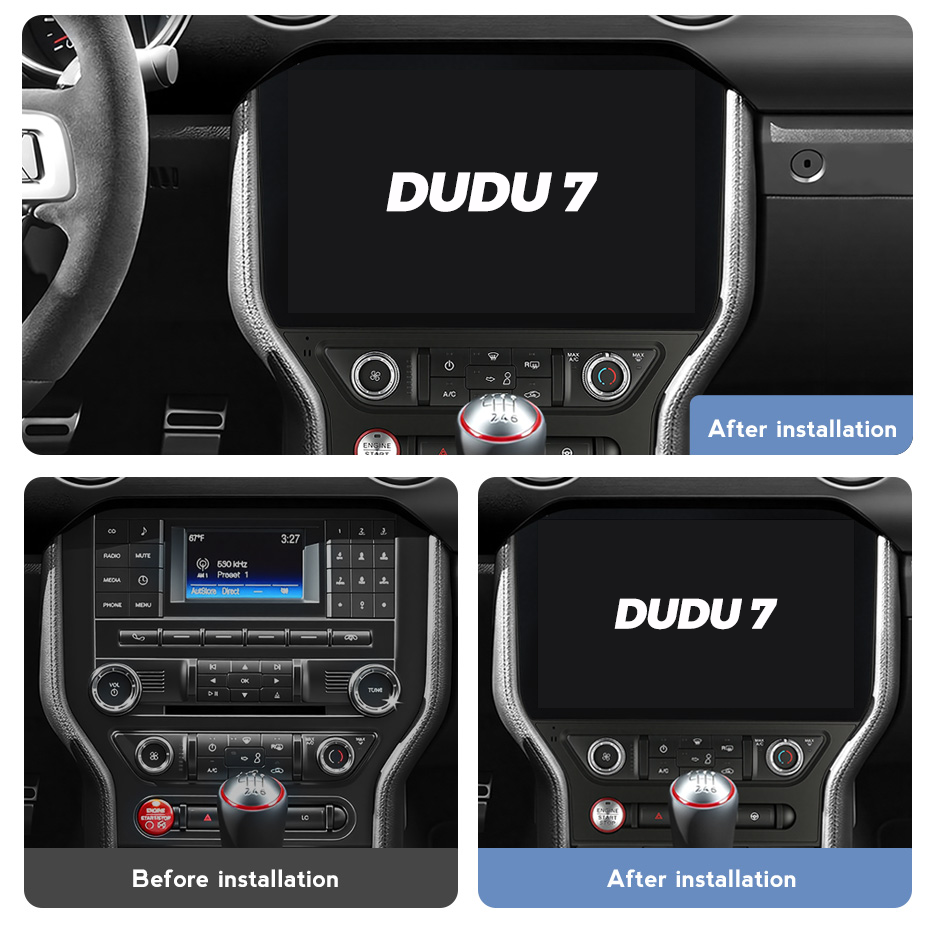 DUDU7 11.5inch Intelligent Car android player for Ford Mustang 2015-2022 year Car Radio OS 3.7 Apple Carplay & Android Auto