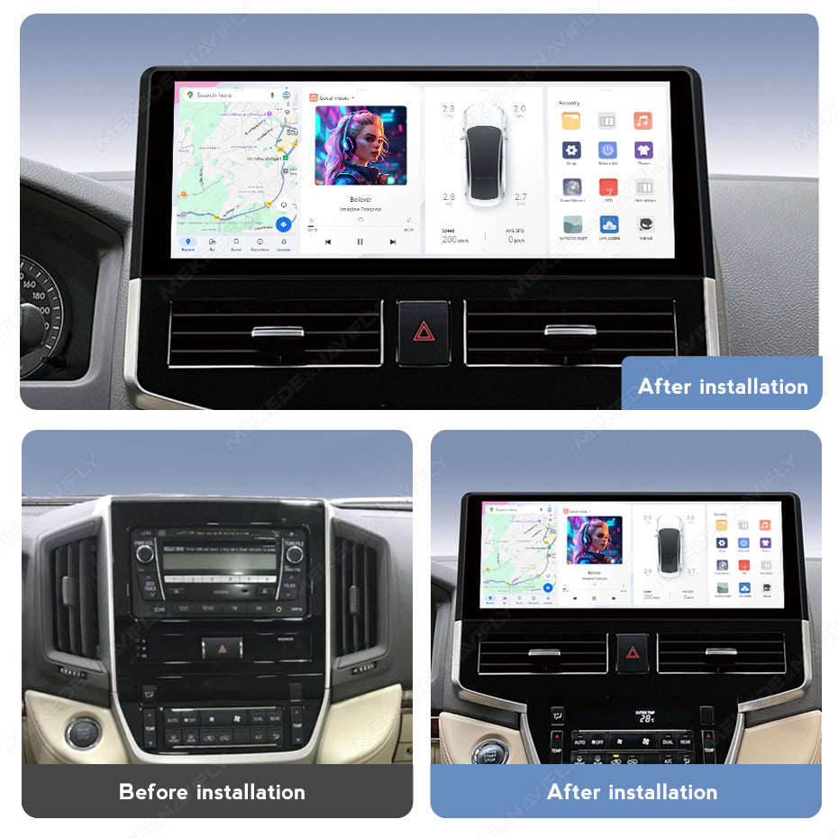 DUDU7 15inch Intelligent Car android player for Toyota Land Cruiser 2016-2021 Car Radio OS 3.7 Apple Carplay & Android Auto(副本)