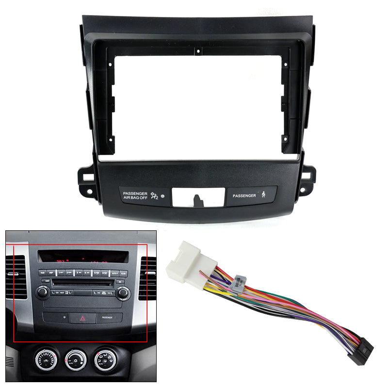 9.5" Radio Frame for Mitsubishi Outlander 2005-2011