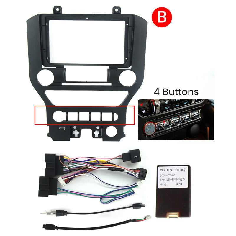 9.5" Radio Frame for Ford Mustang 2014-2021 Low-Spec