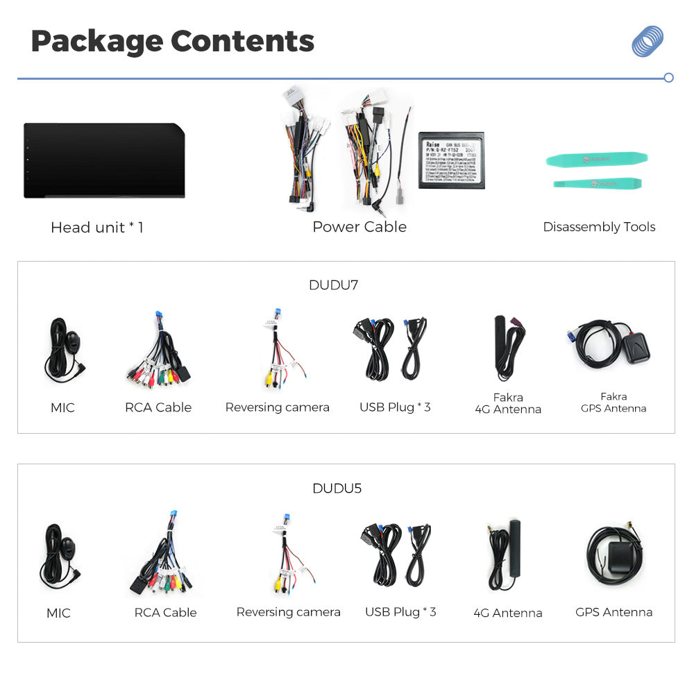 DUDU7 12.3inch TOYOTA Prado 2024 to present Car Radio OS 3.7 Apple Carplay & Android Auto