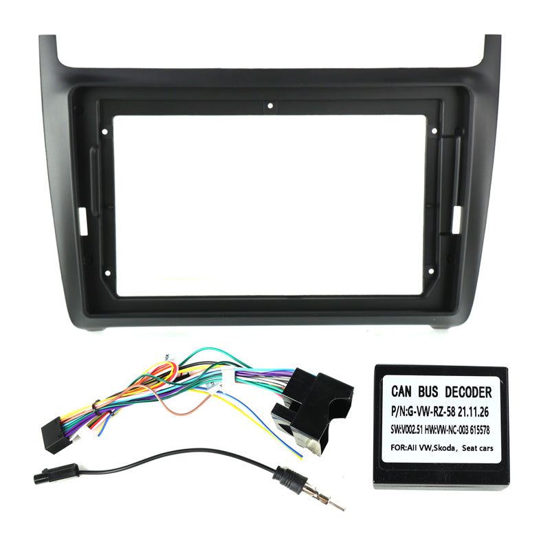 9.5" Radio Frame for Volkswagen Polo/Golf/Passat 2011-2016
