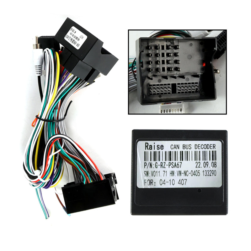 9.5" Radio Frame for Peugeot 407 2004-2008